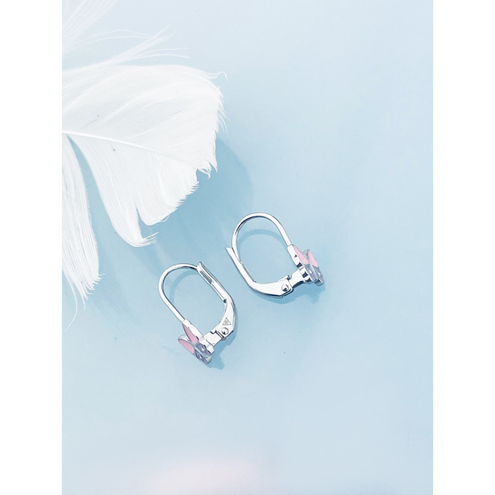 Schmetterling 925 Silber Ohrringe