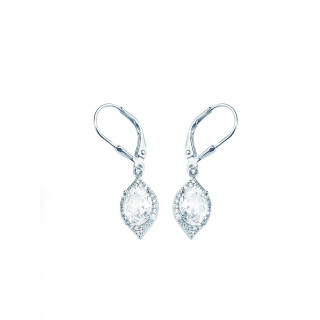 Katzenauge 925 Silber Ohrringe mit Zirkonia