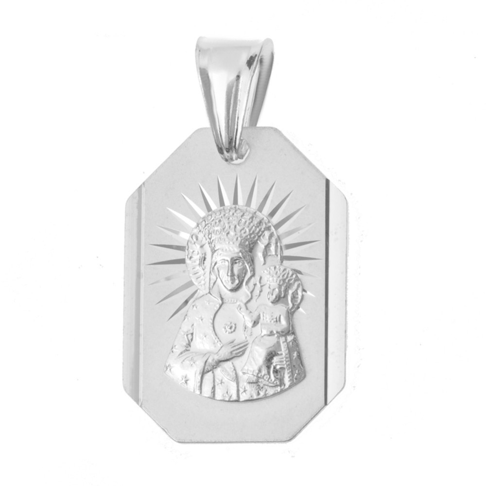Silber Anhänger Madonna Maria mit Jesuskind Erstkommunion 925er
