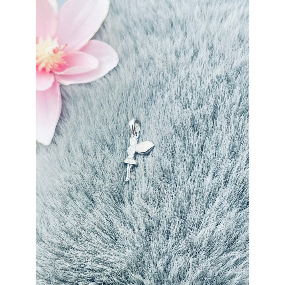 Fee 925 Silber Damen Medaillon Anhänger mit Zirkonia