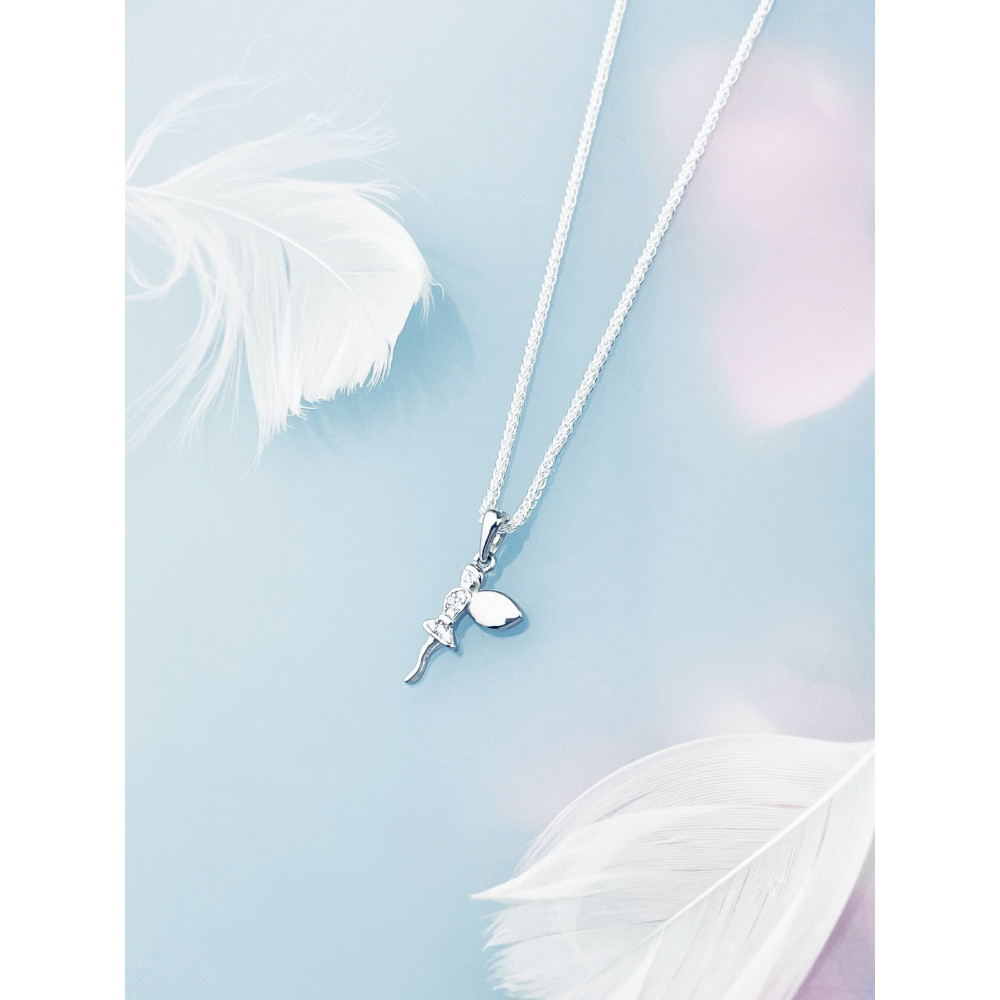 Fee 925 Silber Damen Medaillon Anhänger mit Zirkonia