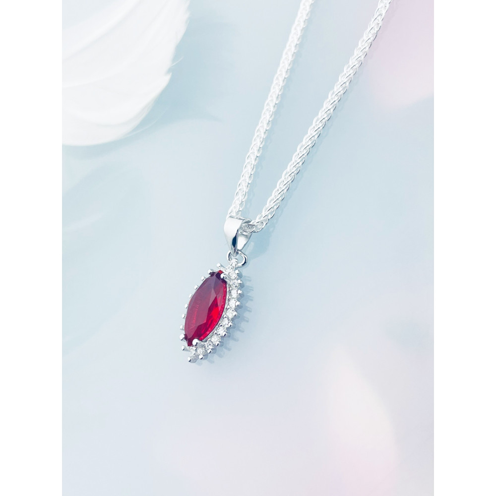 Katzenauge 925 Silber Damen Medaillon Anhänger mit Zirkonia