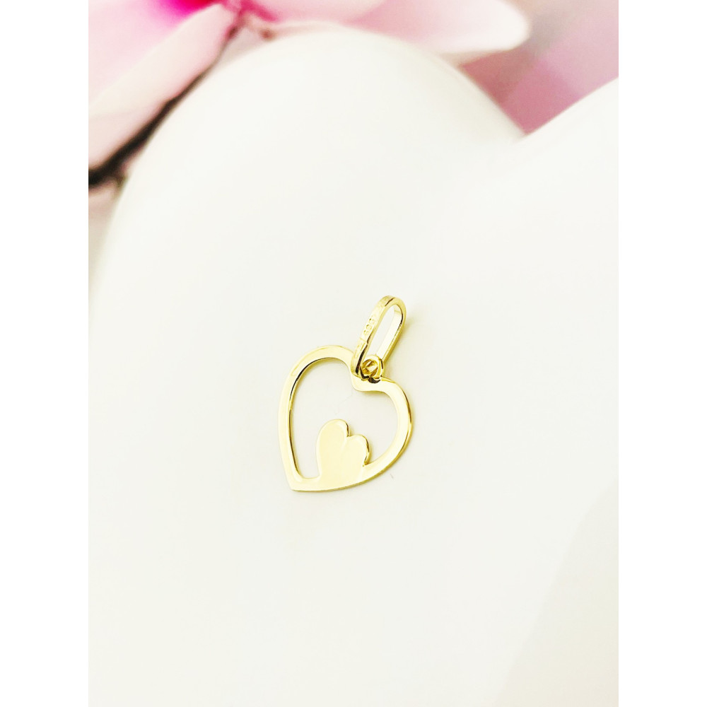 copy of Złoty wisiorek zawieszka rozeta ażurowa