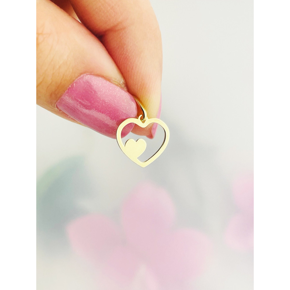 Anhänger Kettenanhänger Gelbgold Goldanhänger Herz Gold 585er 14KT