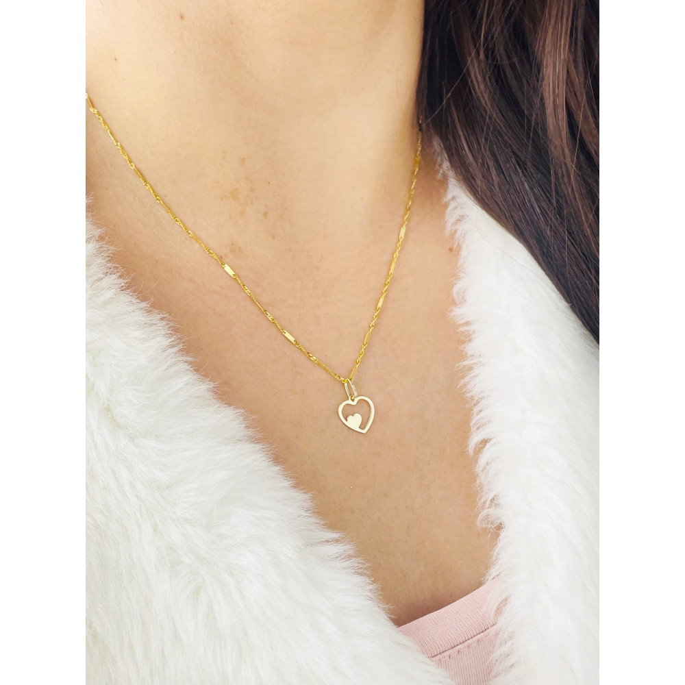 copy of Złoty wisiorek zawieszka rozeta ażurowa