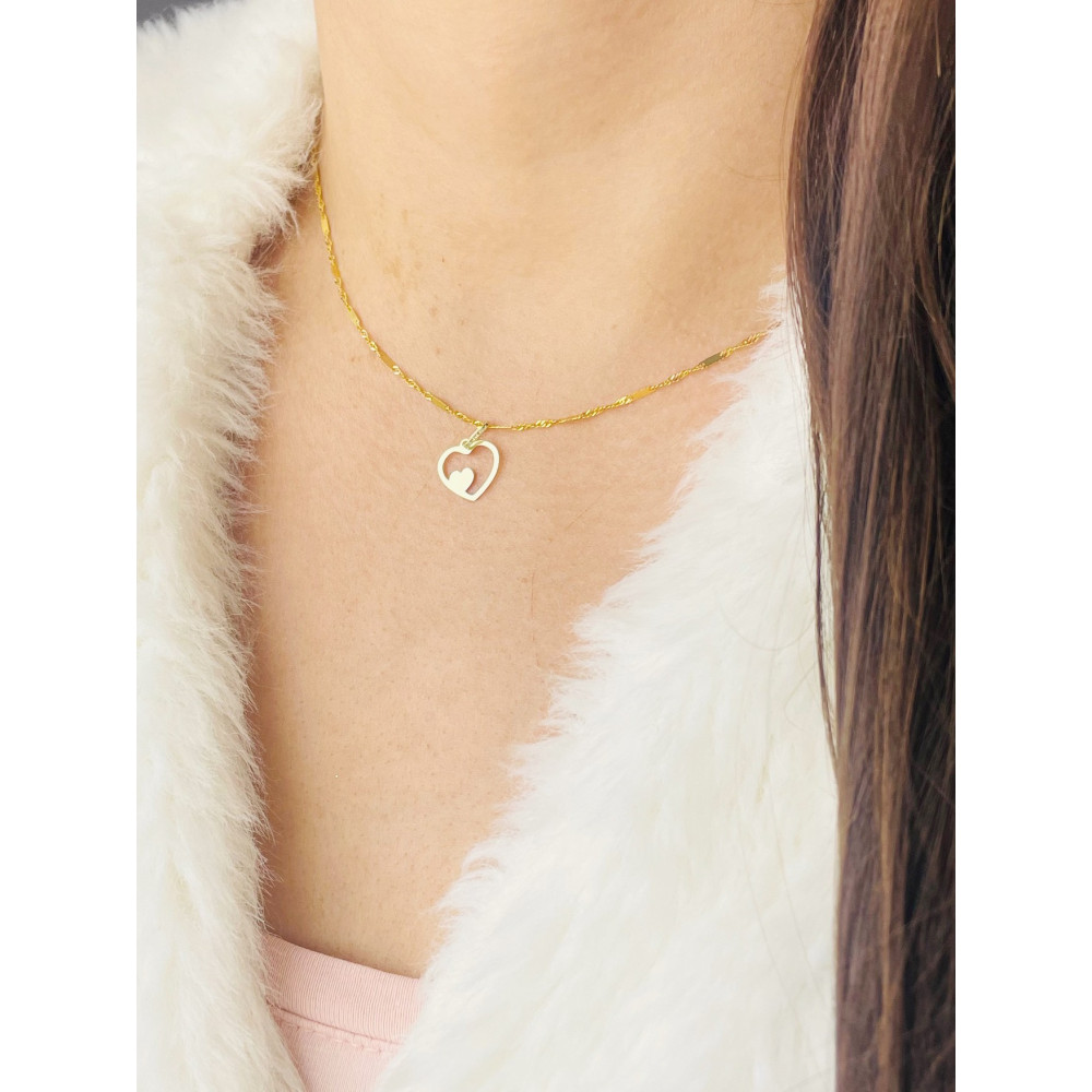 copy of Złoty wisiorek zawieszka rozeta ażurowa