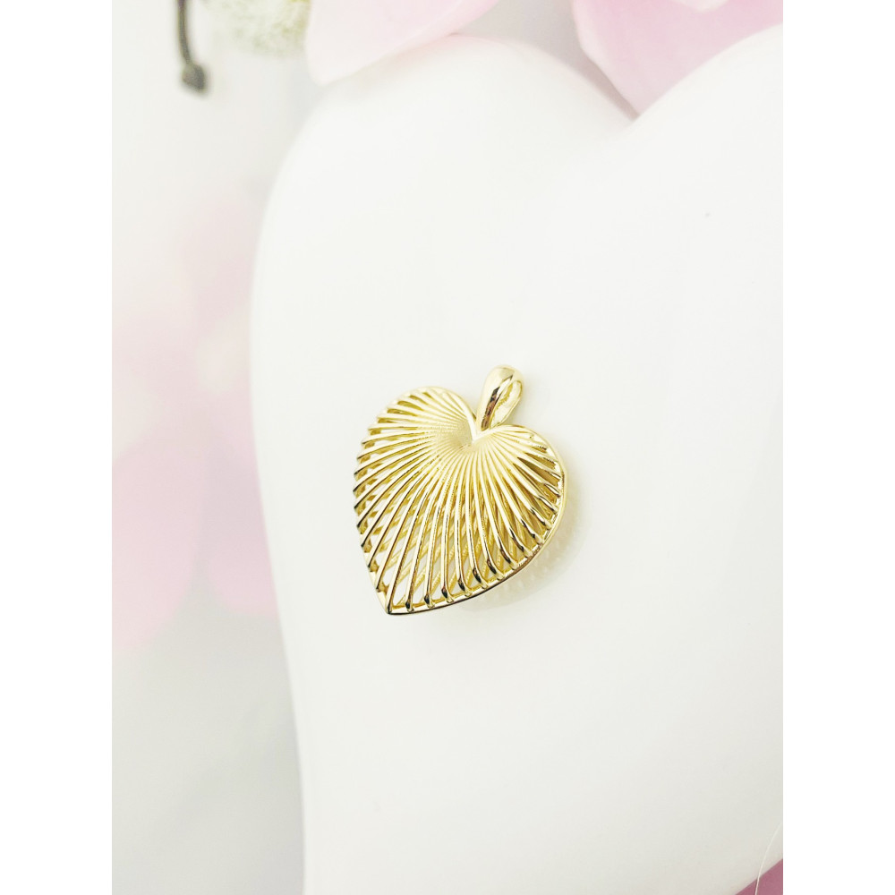 Anhänger Herz Kettenanhänger Gelbgold Goldanhänger 585er 14KT