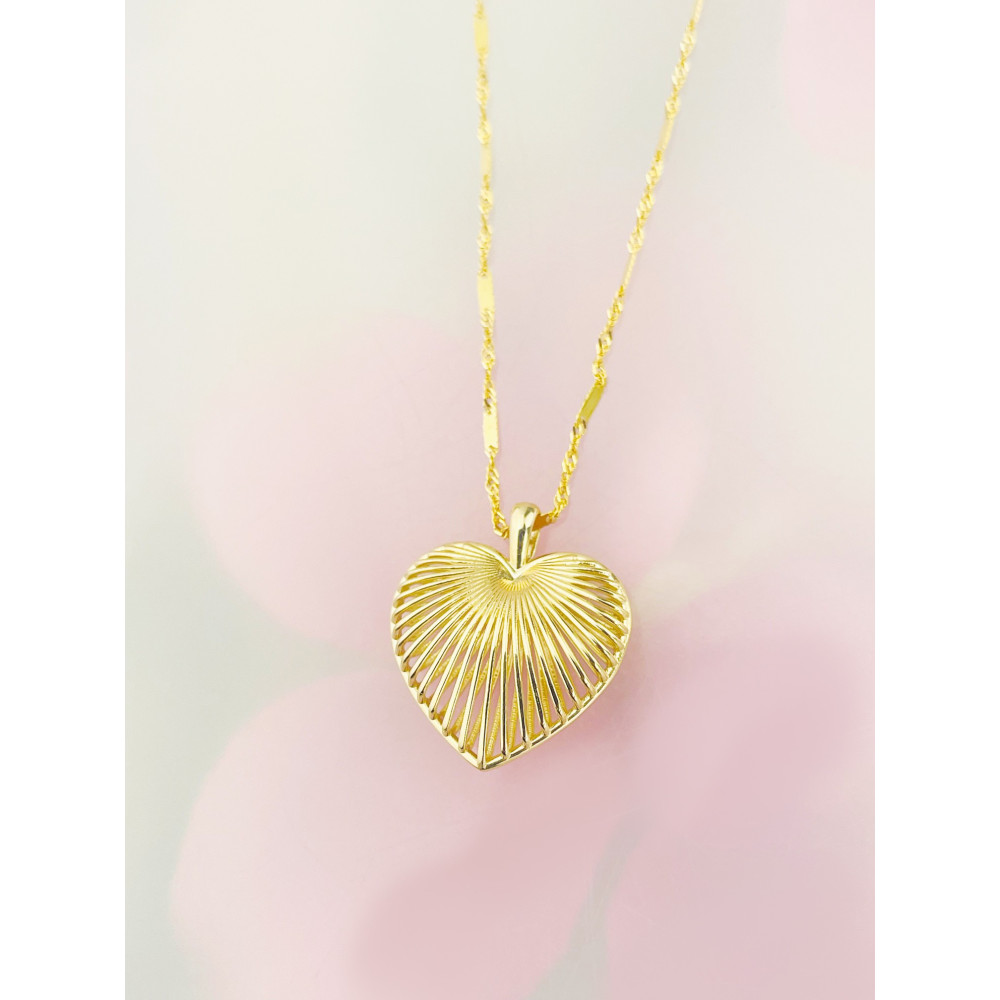 copy of Złoty wisiorek zawieszka rozeta ażurowa