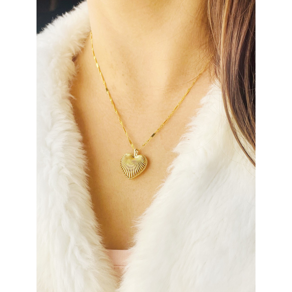 copy of Złoty wisiorek zawieszka rozeta ażurowa