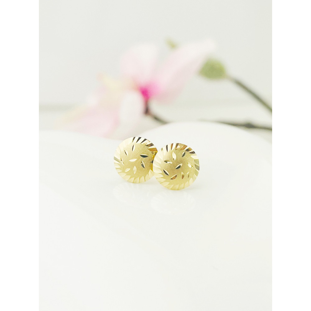 Gold Ohrringe Rad mit Zirkonia Ohrhänger Ohrstecker Ohrschmuck Gelbgold Gold 585er 14KT