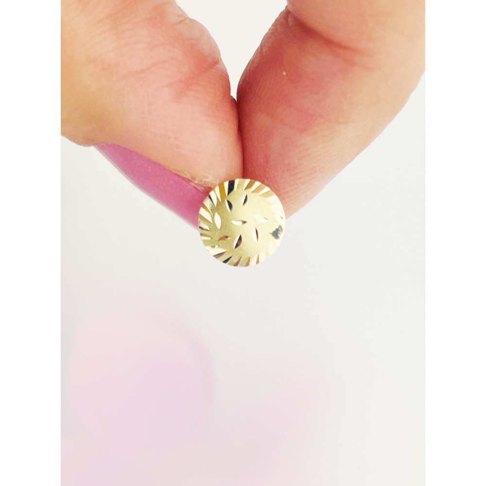 Gold Ohrringe Rad mit Zirkonia Ohrhänger Ohrstecker Ohrschmuck Gelbgold Gold 585er 14KT