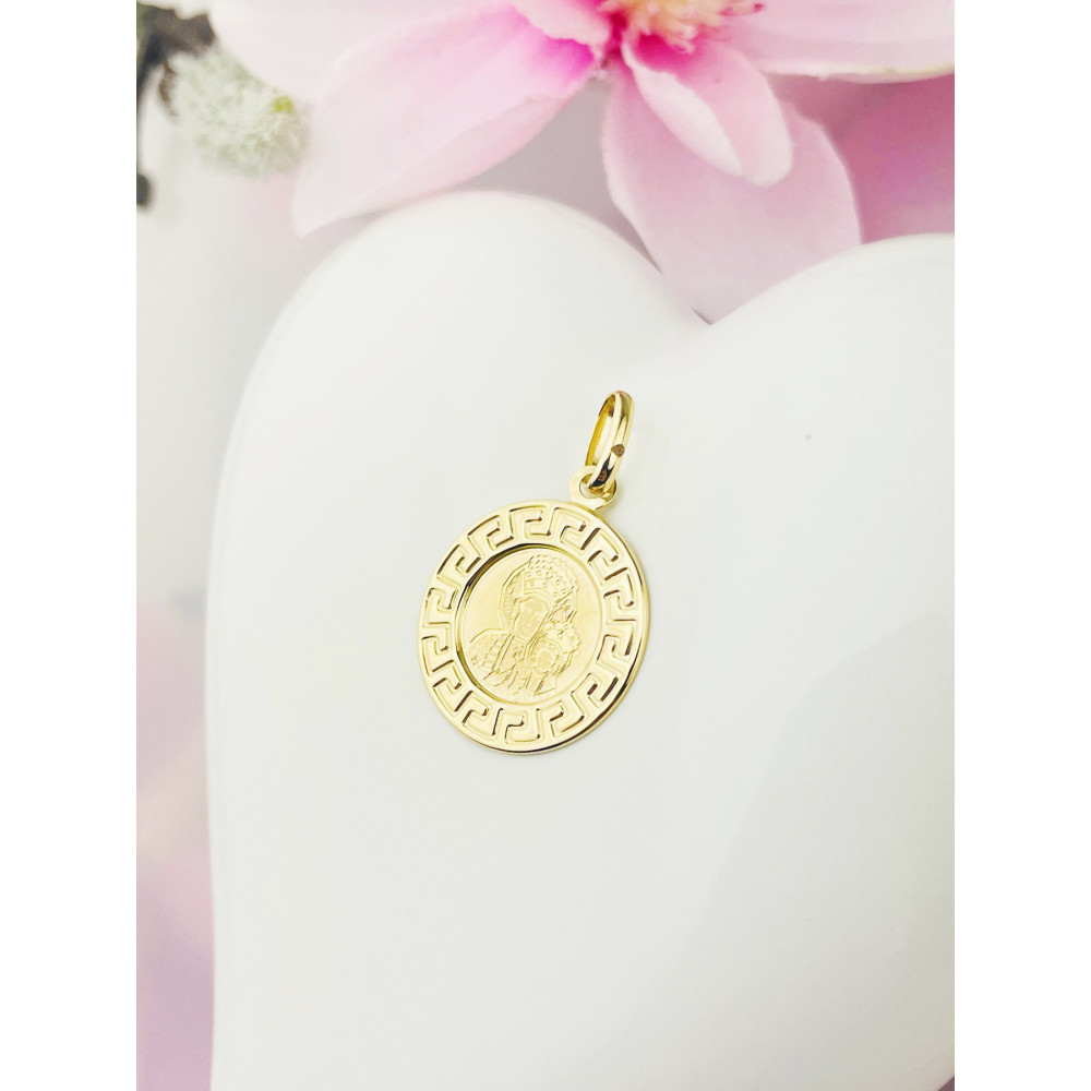 Anhänger Madonna Maria mit Jesus Goldanhänger Erstkommunion 585er 14KT