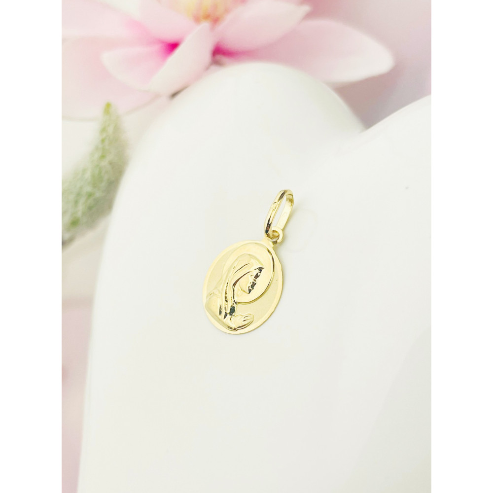 Anhänger Madonna Maria Goldanhänger Erstkommunion 585er 14KT