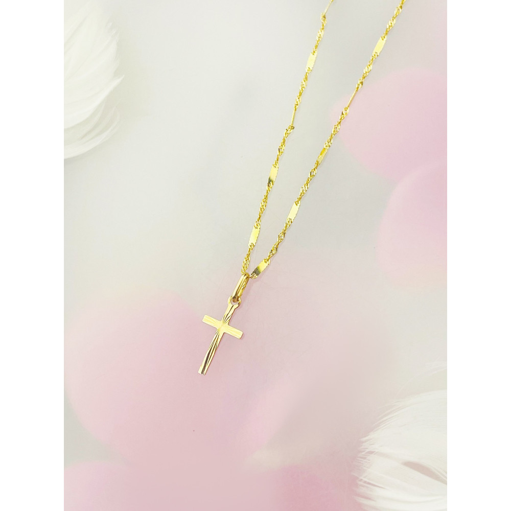 copy of Złoty krzyżyk klasyczny diamentowany