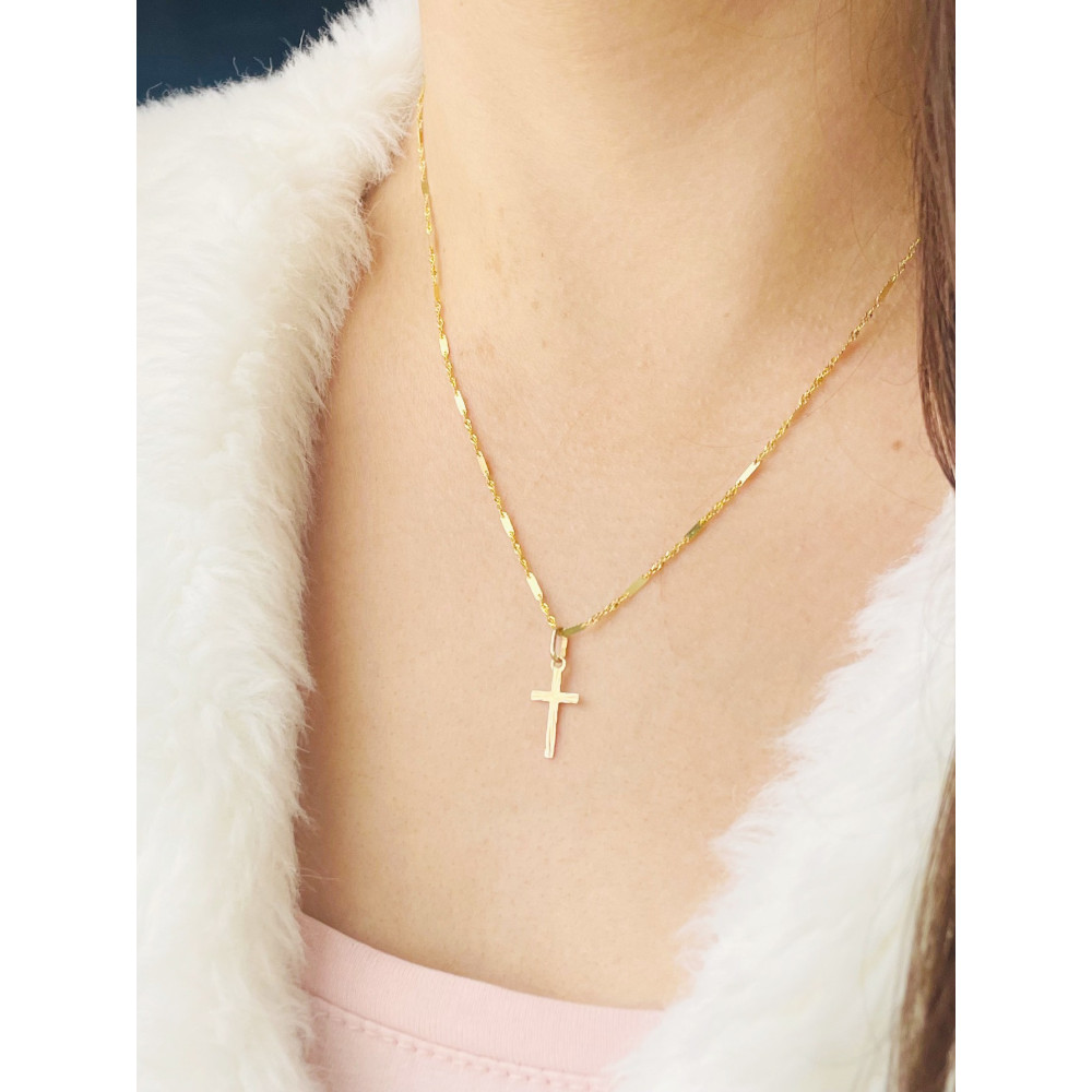 copy of Złoty krzyżyk klasyczny diamentowany