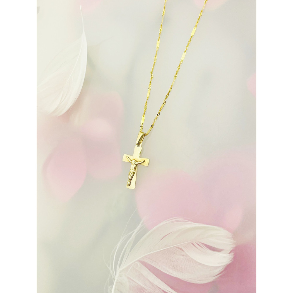 copy of Złoty krzyżyk klasyczny diamentowany