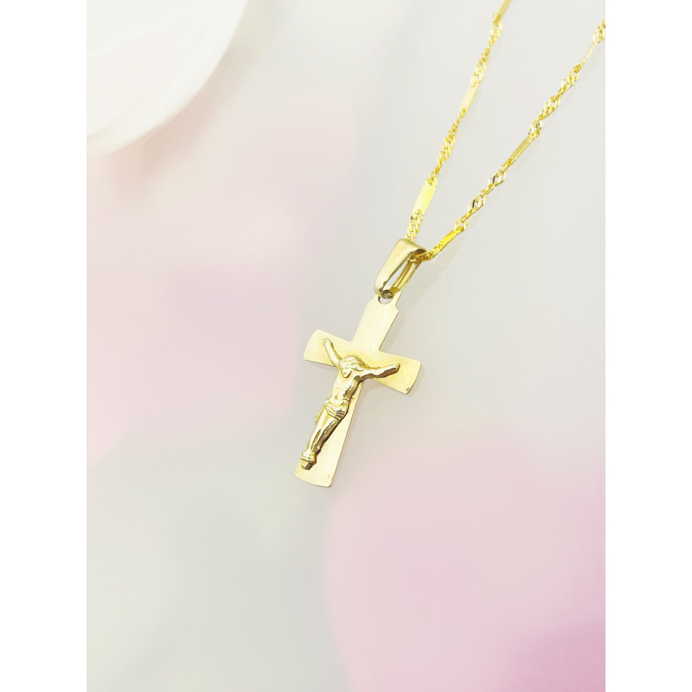 copy of Złoty krzyżyk klasyczny diamentowany