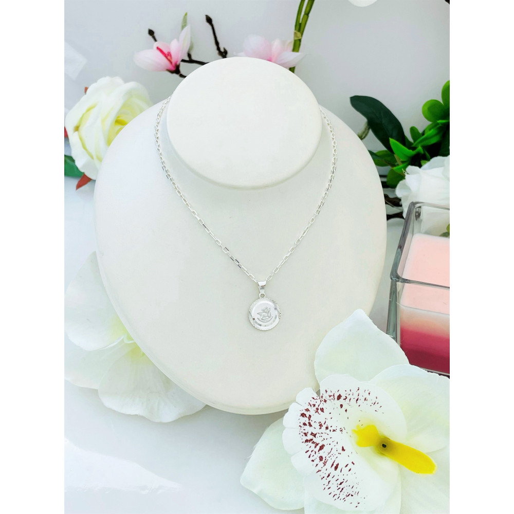 copy of Złoty wisiorek zawieszka rozeta ażurowa