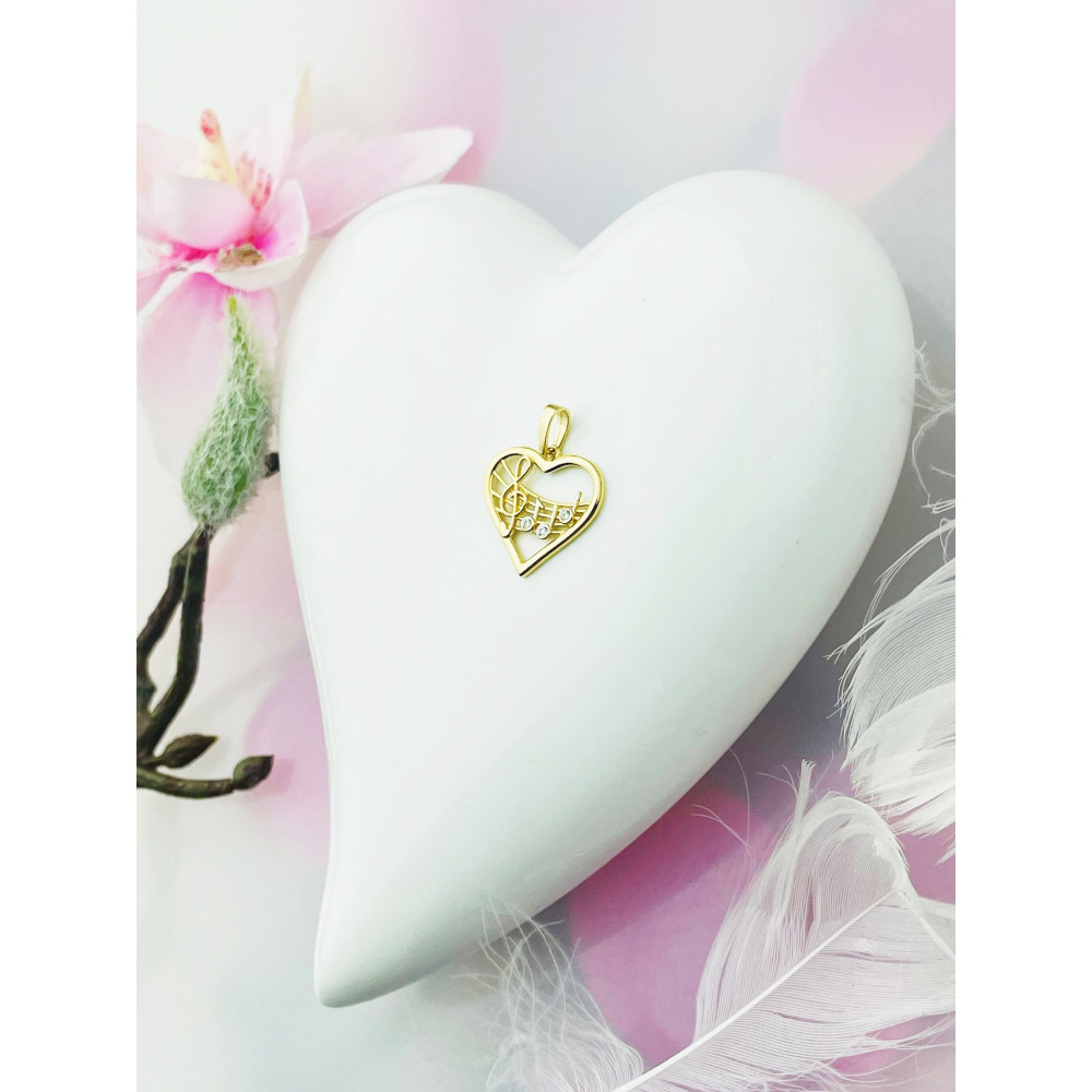 copy of Złoty wisiorek zawieszka rozeta ażurowa