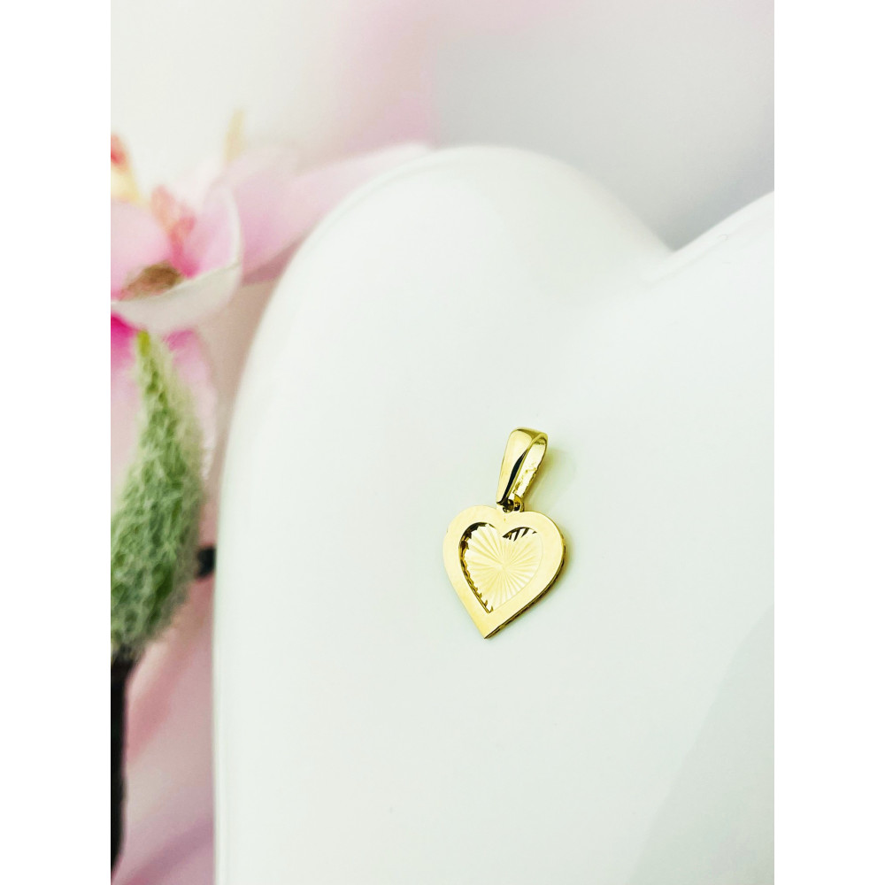 copy of Złoty wisiorek zawieszka rozeta ażurowa