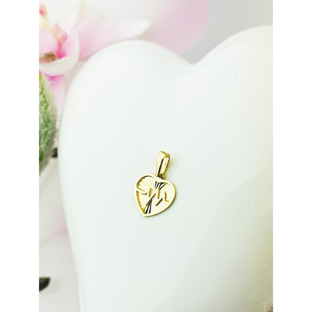 copy of Złoty wisiorek zawieszka rozeta ażurowa