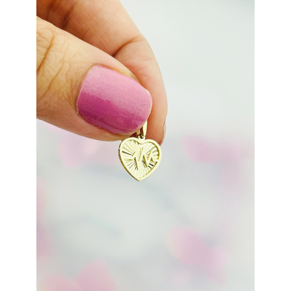 copy of Złoty wisiorek zawieszka rozeta ażurowa