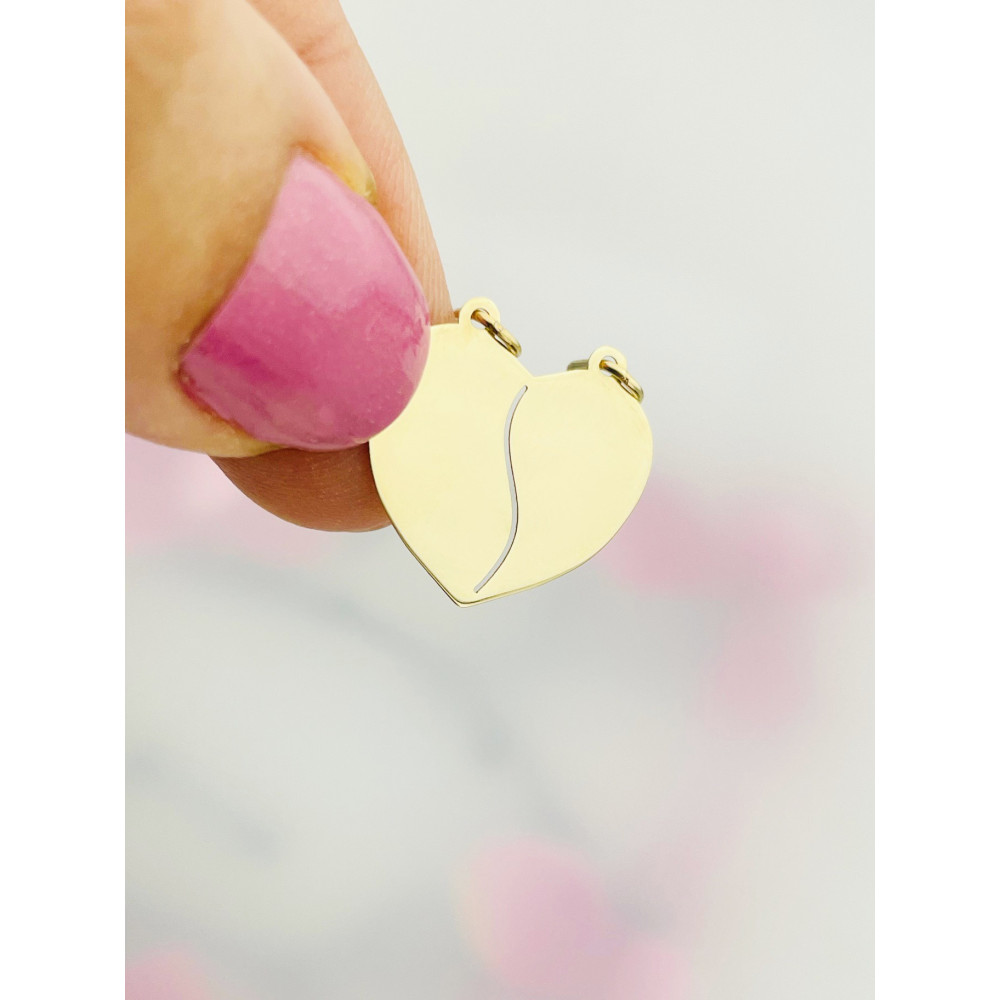 Anhänger Kettenanhänger Gelbgold Goldanhänger Herz Gold 585er 14KT