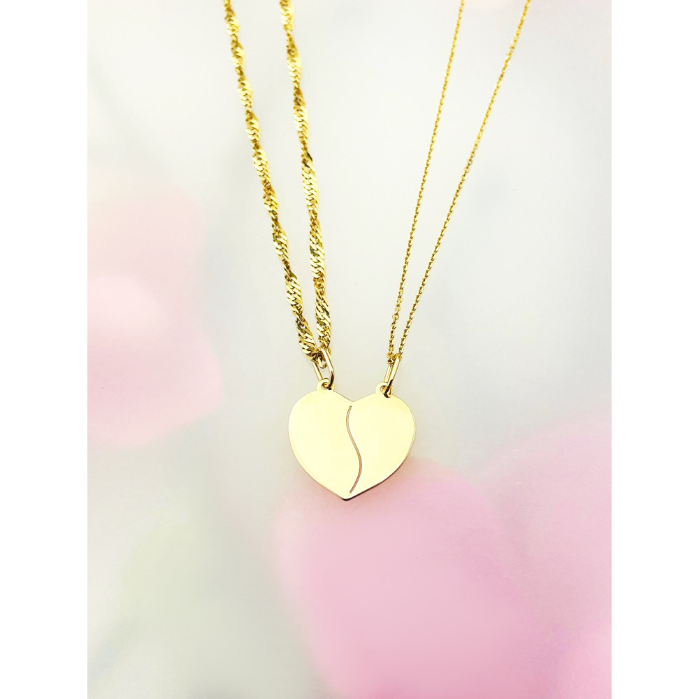 Anhänger Kettenanhänger Gelbgold Goldanhänger Herz Gold 585er 14KT