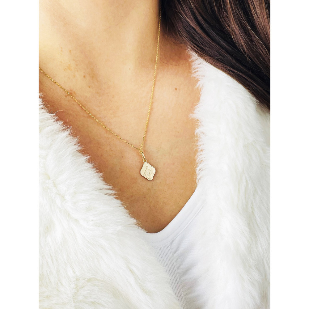 Anhänger Jesus Christus Madonna Maria mit Jesuskind Kettenanhänger Gelbgold  585er 14KT Erstkommunion