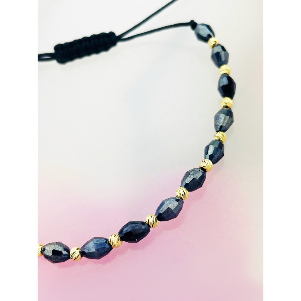 Armband Armkette String Armband goldenen Perlen und Hämatit