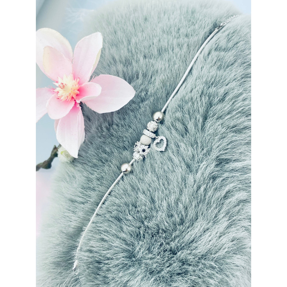 Herz Armband 925 Silber mit Zirkonia Damen