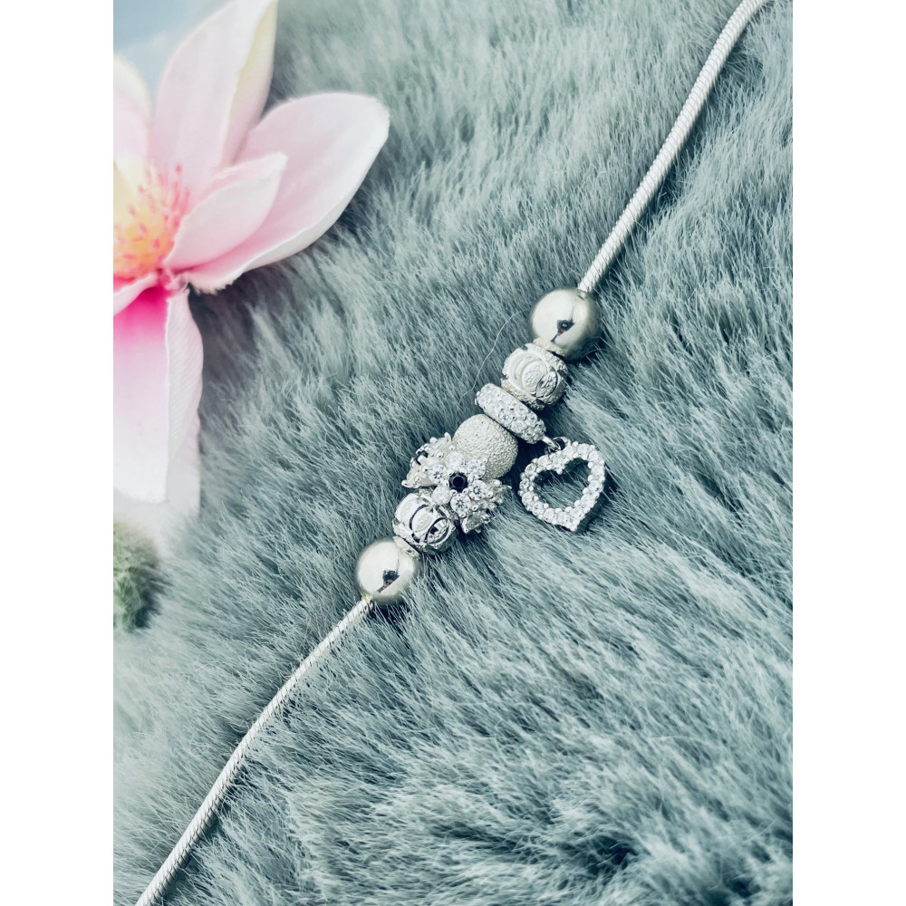 Herz Armband 925 Silber mit Zirkonia Damen