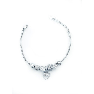 Herz Armband 925 Silber mit Zirkonia Damen