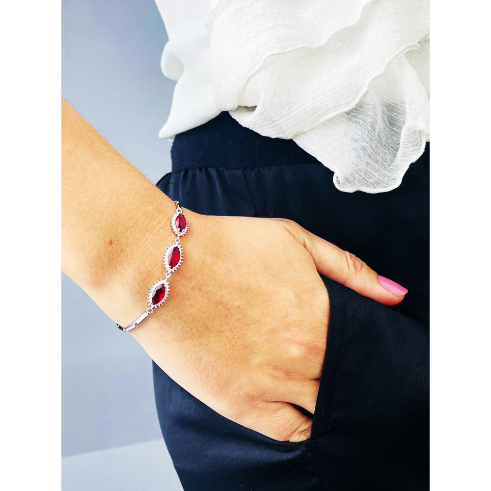 Armband 925 Silber mit Zirkonia Damen