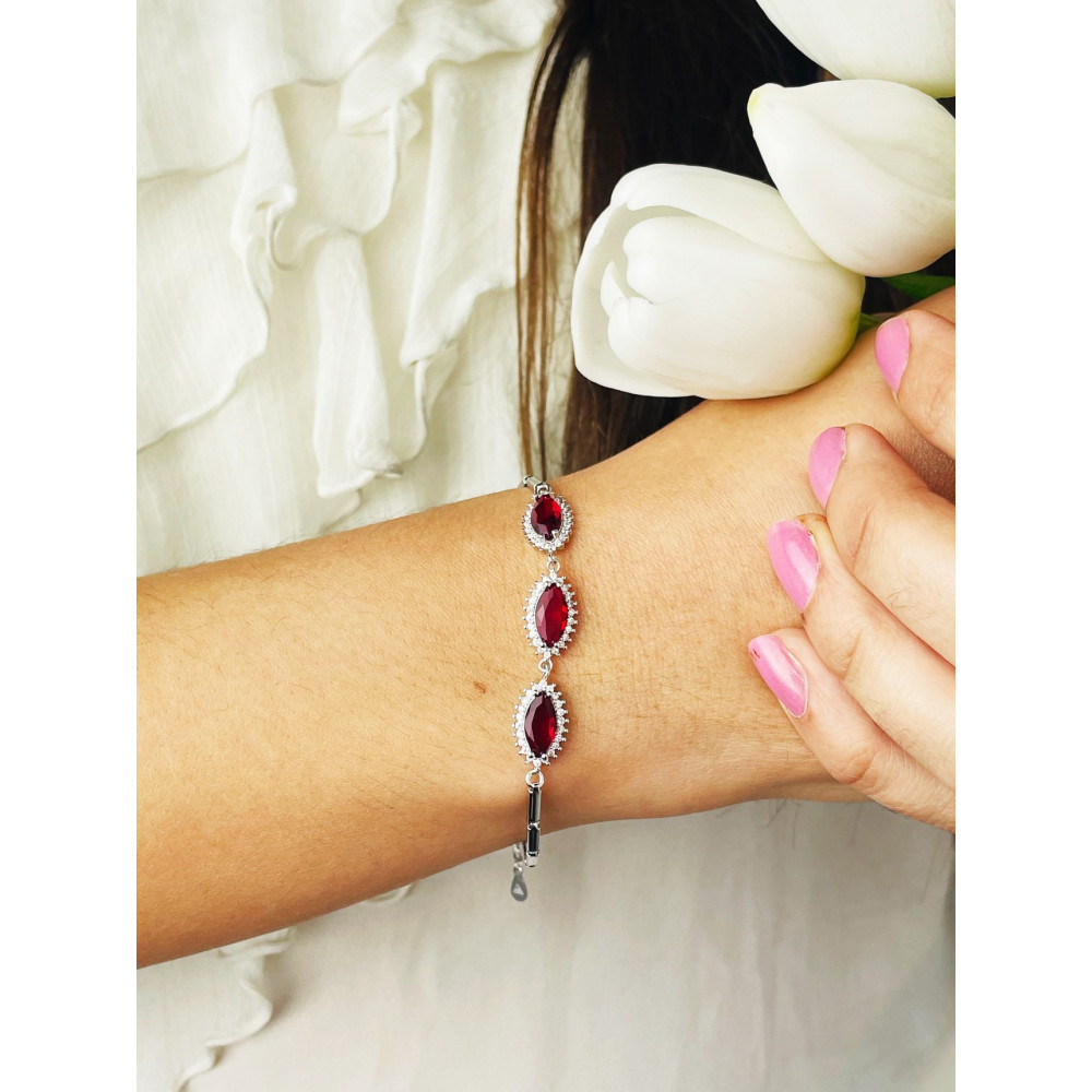 Armband 925 Silber mit Zirkonia Damen