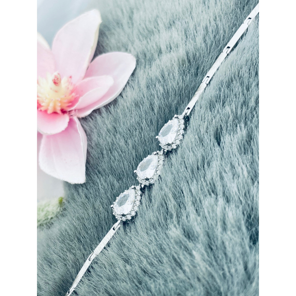 Armband 925 Silber mit Zirkonia Damen