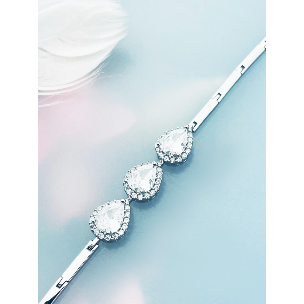 Armband 925 Silber mit Zirkonia Damen