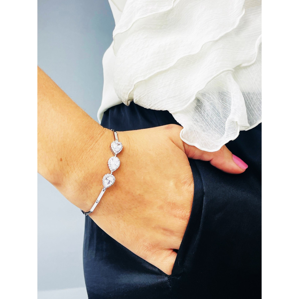 Armband 925 Silber mit Zirkonia Damen