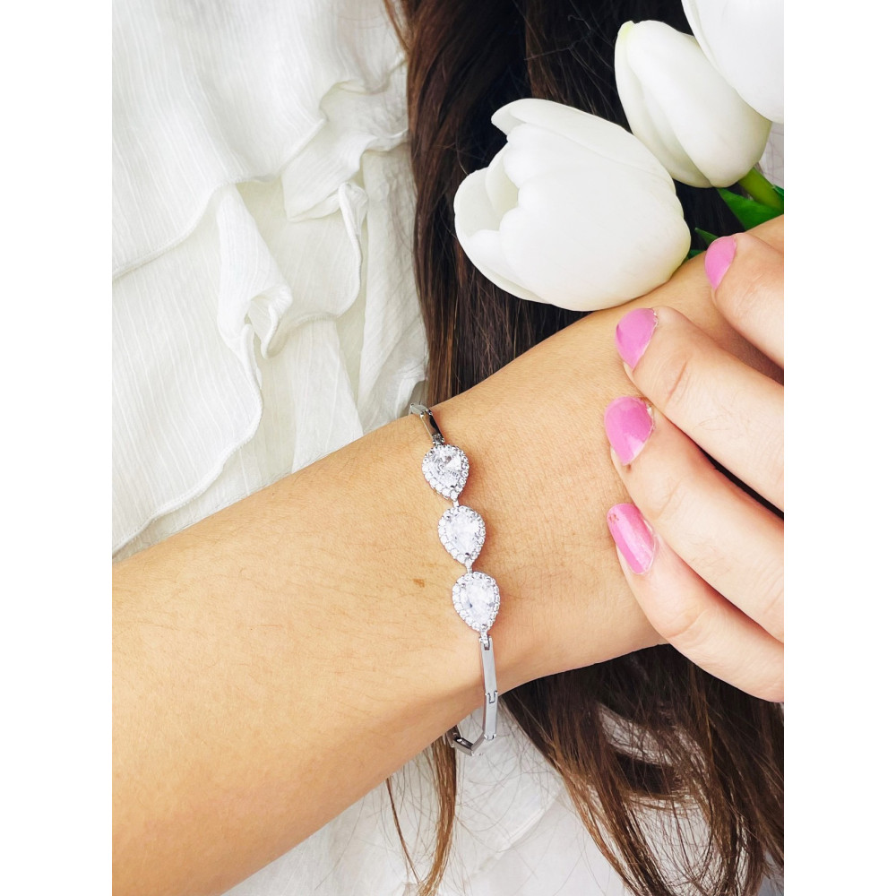 Armband 925 Silber mit Zirkonia Damen