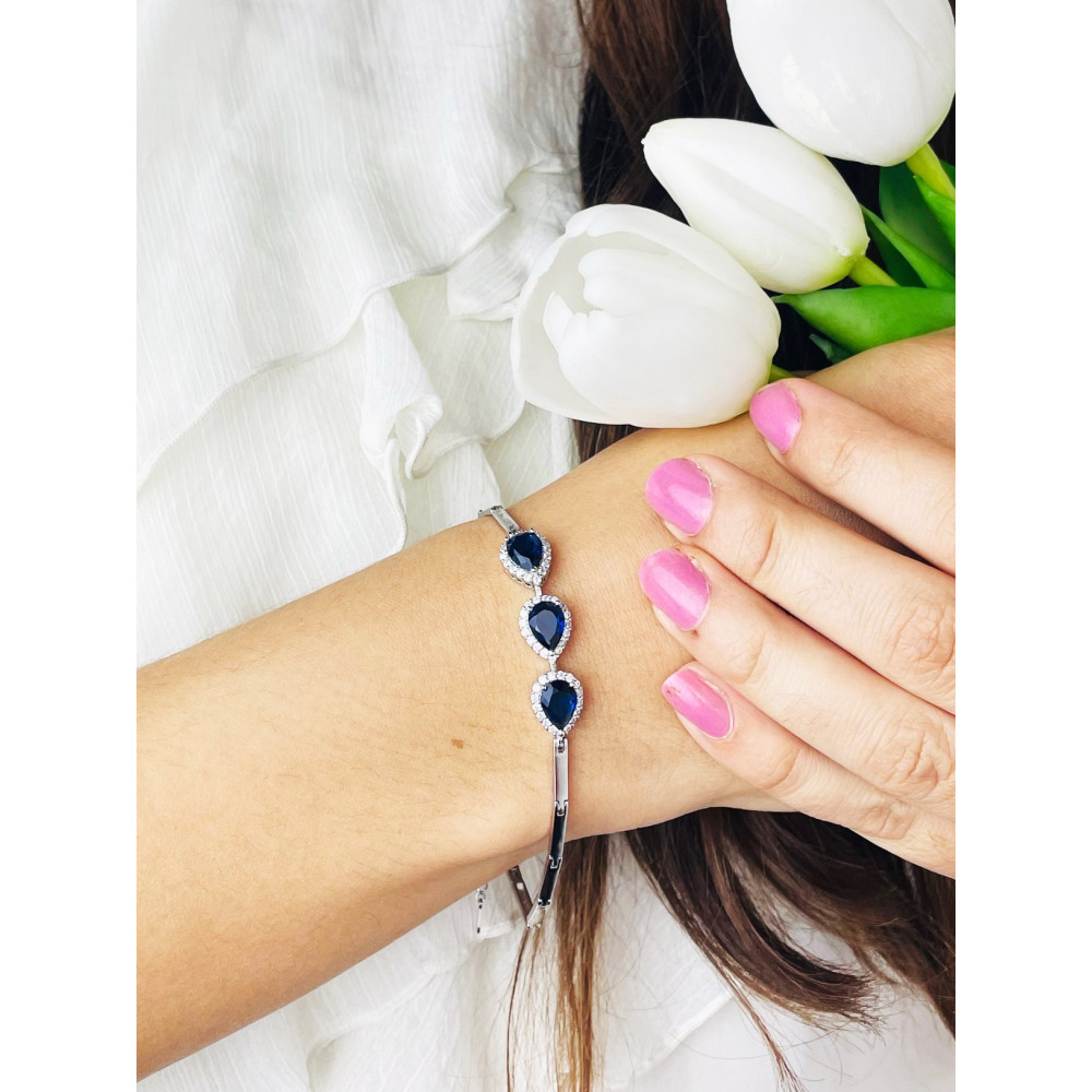 Armband 925 Silber mit Zirkonia Damen