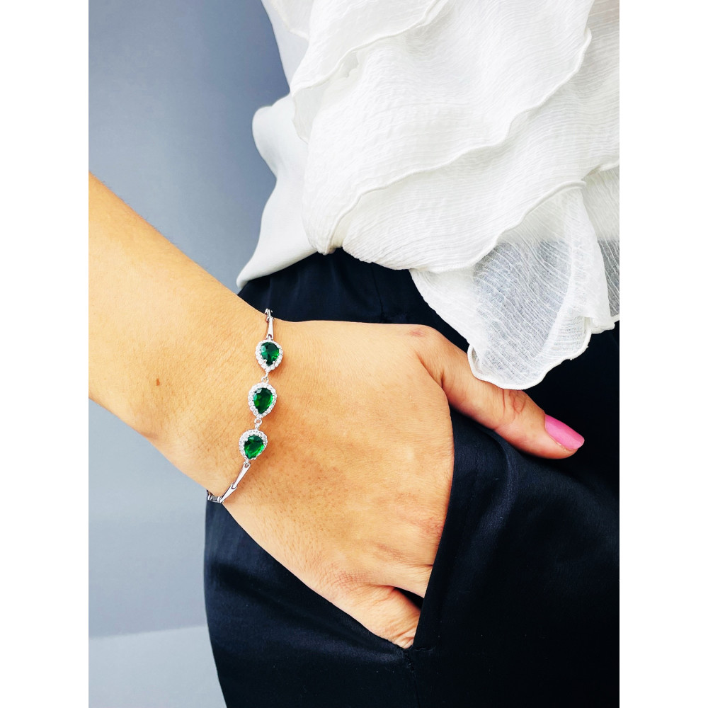 Armband 925 Silber mit Zirkonia Damen