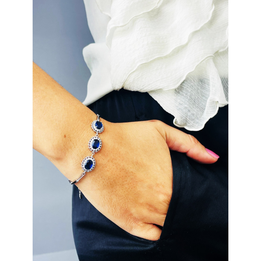 Armband 925 Silber mit Zirkonia Damen