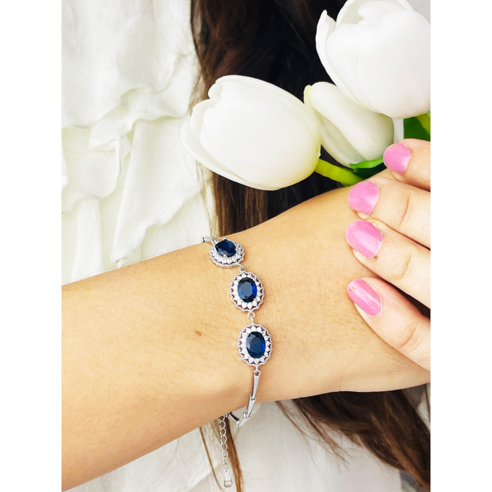 Armband 925 Silber mit Zirkonia Damen