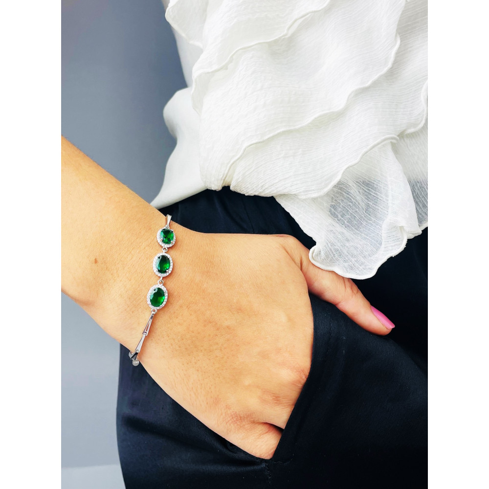 Armband 925 Silber mit Zirkonia Damen