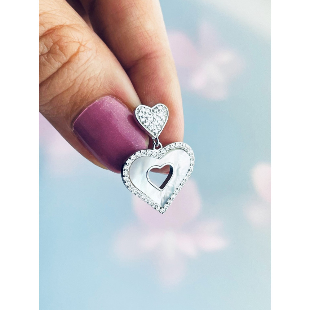 copy of Złote kolczyki przecinki z cyrkoniami