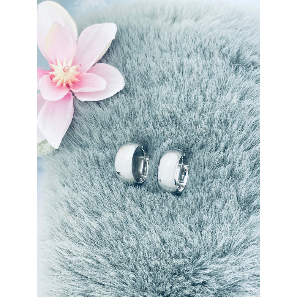 Kreis 925 Silber Ohrringe Damen