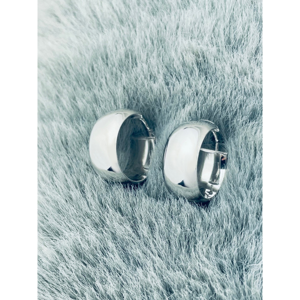 Kreis 925 Silber Ohrringe Damen