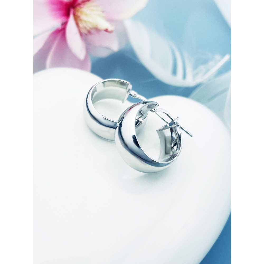 Kreis 925 Silber Ohrringe Damen