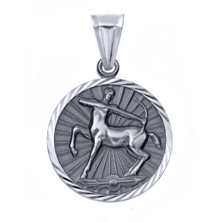 Srebrna zawieszka wisiorek znak zodiaku strzelec