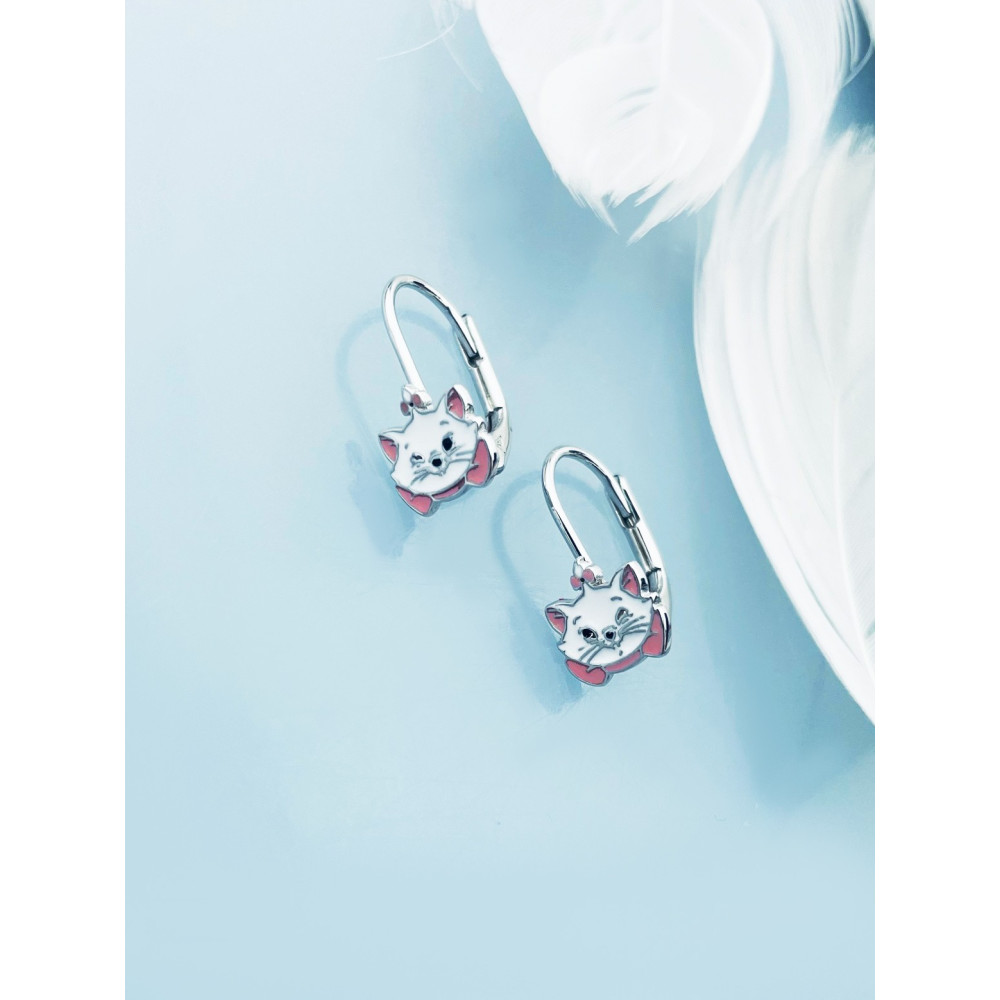 Kätzchen 925 Silber Ohrringe